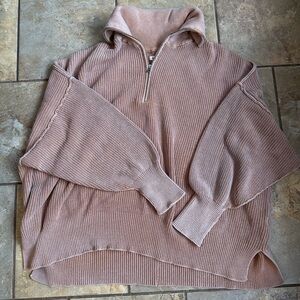 Aerie Zip Neck Sweater